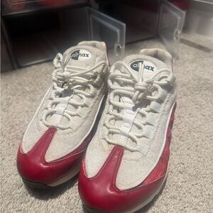 Nike Air Max 95’ Red and White Sneakers